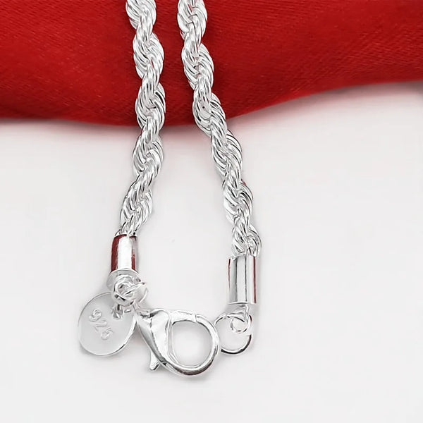 Elegant Twisted Silver Bracelet