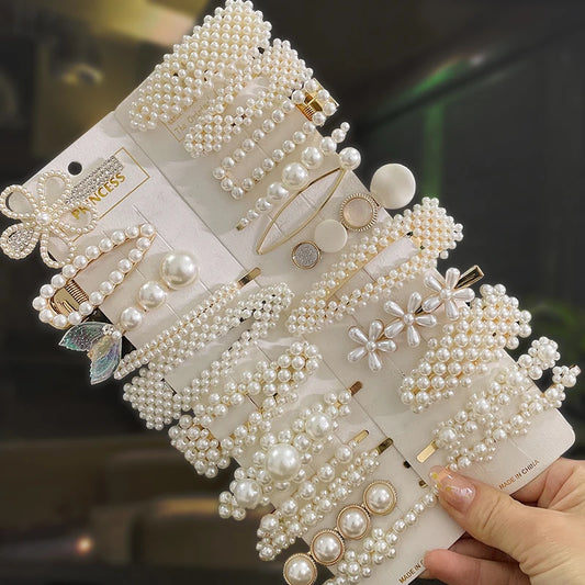 Chic Pearl Hair Clips