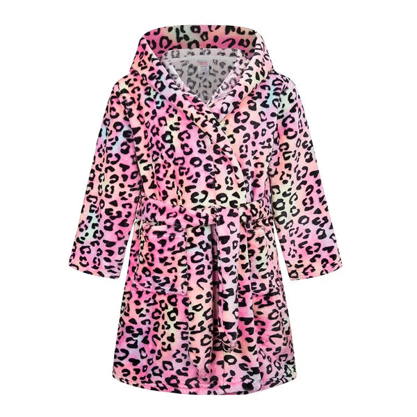 Cozy Animal Hooded Kids Robe