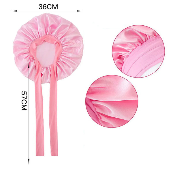 Satin Sleep Bonnet for Women